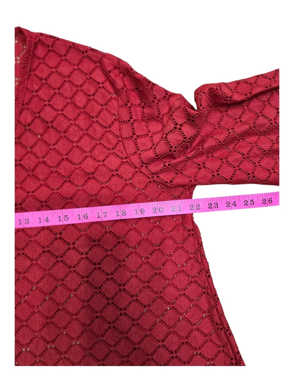 Always For Me Red Eyelet Lace Cover - Picture 4 of 6